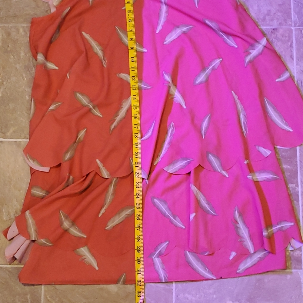 KZ Karen Zambos 🪶 Feather Asymmetrical tier Dress - Picture 12 of 15